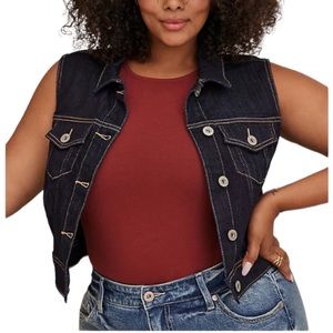 torrid Dark Indigo Denim Vest